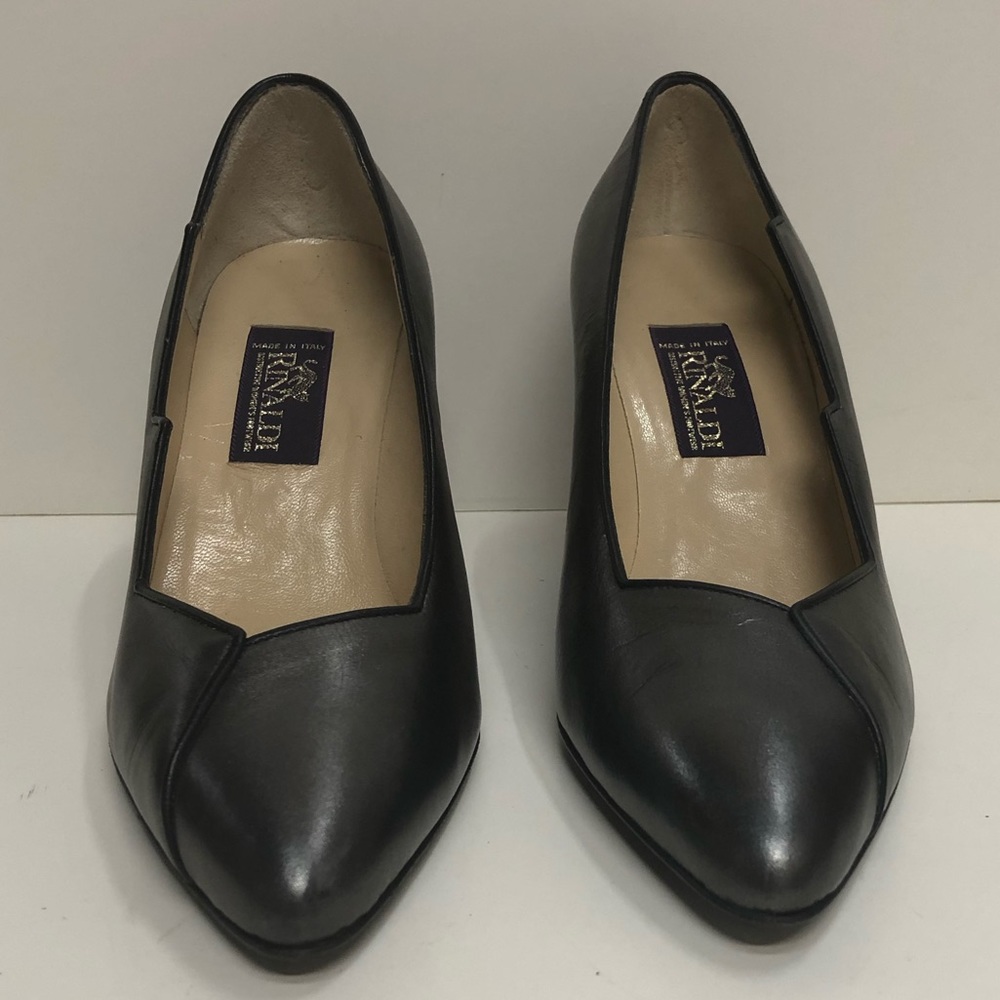 Baldan Made in Italy Pewter High Heel Pump
